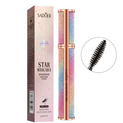 Туш для вій водостійка SADOER Star Mascara з ефектом подовження та підкручування 8 г