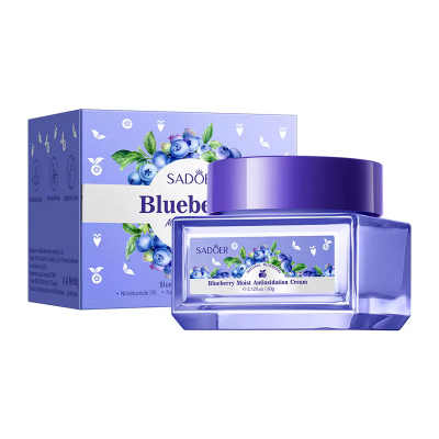 Крем для обличчя SADOER Blueberry Hyaluronic Acid з амінокислотами, зволожуючий 60 г