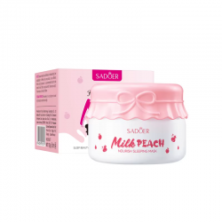 Нічна маска для обличчя SADOER Milk Peach живильна 120 г