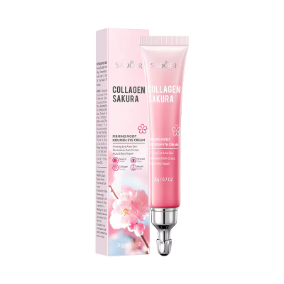 Крем для шкіри навколо очей SADOER Collagen Sakura зміцнюючий, зволожуючий 20 г