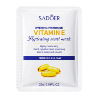 Тканевая маска для лица SADOER Vitamin E + Evening Primrose увлажняющая 25 г