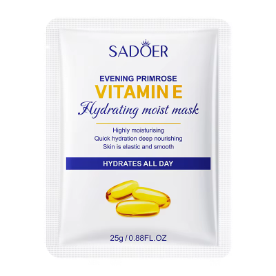 Тканевая маска для лица SADOER Vitamin E + Evening Primrose увлажняющая 25 г