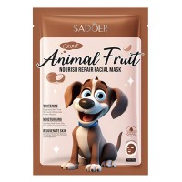 Тканевая маска для лица SADOER Animal Fruit Puppy Coconut питательная 25 г
