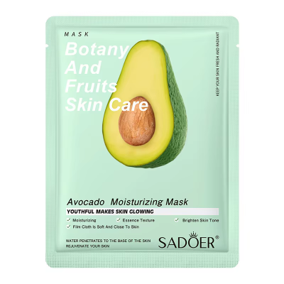 Тканевая маска для лица SADOER Avocado увлажняющая, питательная 25 г