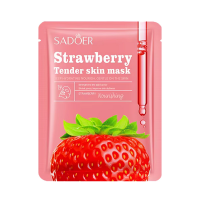 Тканевая маска для лица SADOER Strawberry питательная 25 г