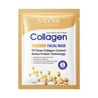 Тканевая маска для лица SADOER Collagen антивозрастная, увлажняющая 25 г