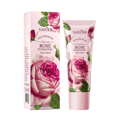 Крем для рук SADOER Rose з гіалуроновою кислотою 30 мл+30 мл