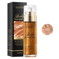 Олія-хайлайтер для тіла SADOER Body Highlight Oil №03 Bronze з ефектом мерехтіння 85 мл
