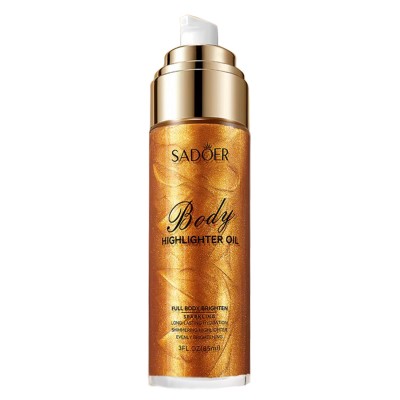 Олія-хайлайтер для тіла SADOER Body Highlight Oil №03 Bronze з ефектом мерехтіння 85 мл