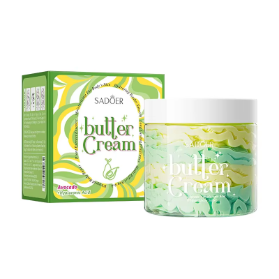 Крем-баттер для тіла SADOER Avocado & Hyaluronic Acid живильний, зволожуючий 180 г