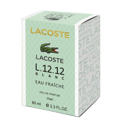 Парфум чоловічий Lacoste L.12.12 Blanc Eau Fraiche 60 мл