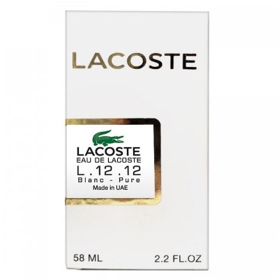  Lacoste Eau de L.12.12 Blanc-Pure Perfume Newly мужской 58 мл
