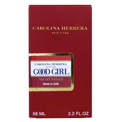  Carolina Herrera Good Girl Velvet Fatale Perfume Newly женский 58 мл