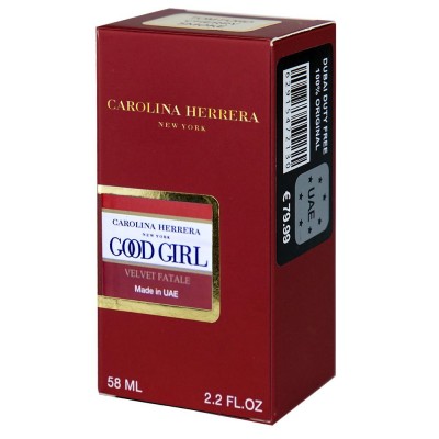  Carolina Herrera Good Girl Velvet Fatale Perfume Newly женский 58 мл