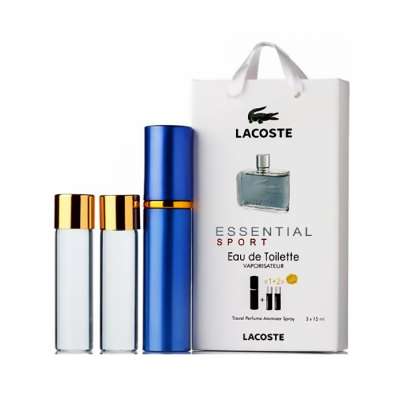 Парфюм мужской Lacoste Essential Sport с феромонами 3х15 мл
