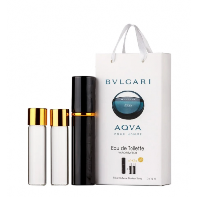 Парфум чоловічий Bvlgari Aqva з феромонами 3х15 мл