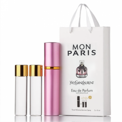 Парфюм женский Yves Saint Laurent Mon Paris с феромонами 3х15 мл