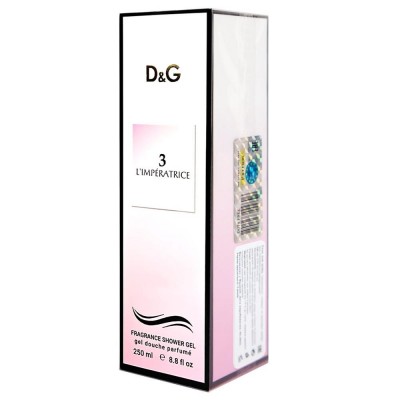 Парфумований гель для душу Dolce & Gabbana 3 L`Imperatrice Exclusive EURO 250 мл